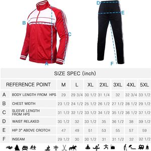 Men's Red White Color Blocking Tracksuit Set Full Sleeve Zipper Stand Collar Sporty Jogging Pants With Side Pockets Autumn Wear - Product Image 6