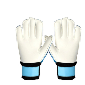Custom Brand Football Goalkeeper Gloves Full Finger PU Silicone Printed Non-Slip Breathable Adjustable Wrist <b>Strap</b> Hook Loop - Product Image 5