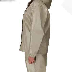Chaqueta Impermeable Beige Universal con Capucha para Senderismo y Viajes al Aire Libre, Uso Casual - Product Image 2