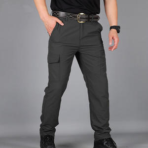 Men's Plus Size Casual Sweatpants Spring Summer Solid Color Cotton Joggers Zipper Autumn Pants <b>Trousers</b> Straight Pattern - Product Image 1