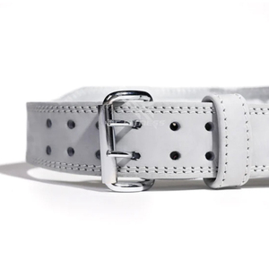 Ceinture de musculation unisexe en cuir respirant et imperméable de 10 mm avec boucle à ardillon unique pour la force athlétique, les levages lourds et les squats - Product Image 1