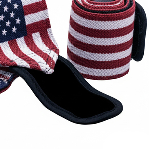 Muñequeras de levantamiento de pesas USA para entrenamiento de gimnasio, soporte de muñeca para pull-ups, accesorios de fitness - Product Image 2
