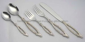 Juego de Cubiertos Ecológicos Clásicos de Latón y Acero Inoxidable, Pedido Mínimo de 100 Piezas para Fiestas, Empaque Personalizado, Entrega Rápida - Product Image 5