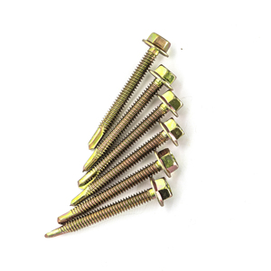 PDC Class 8 Carbon Steel Hex Head Self-Drilling <b>Screw</b> Standard Thread <b>Galvanized</b> Zinc Coating Inch Measurement - Product Image 6