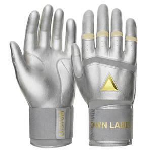 Gants de frappeur de baseball en cuir durables, à doigts complets, respirants, légers, écologiques, confortables, ambidextres, personnalisables - Product Image 2