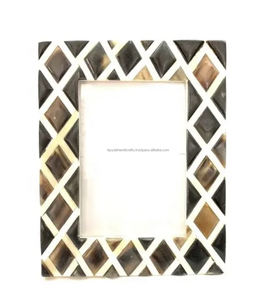 Bellamente diseño Bone Inlay Picture Photo Frame Montaje en pared Mejora tu marco de fotos de interiores de la India - Product Image 5