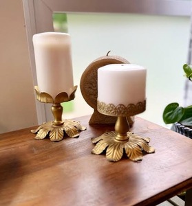 Juego de Portavelas con Forma de Flor, Decoración para el Hogar, Decoración para Bodas, Diseño Metálico, Fiesta de Cumpleaños - Product Image 3