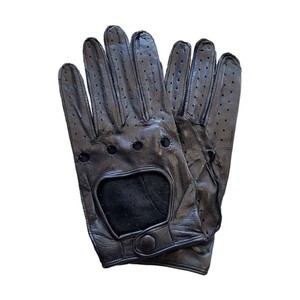 Custom Fingerless or Full Finger Sheepskin Leather Unisex High Quality Leather Driving <b>Gloves</b> Full Finger Waterproof Non-Slip - Product Image 3