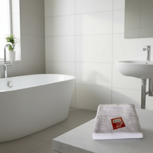 Juego de Toallas de Baño Blancas de 50x100 cm, TOALLA LAVABO - Product Image 3