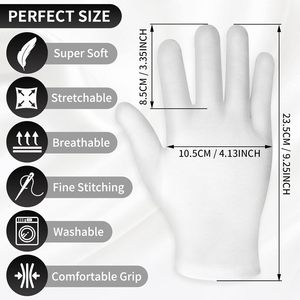 Guantes de Invierno para Trabajo, Tejidos con Algodón Teñido, Forrados, para Hombre y Mujer, de Piel de Oveja, Aislantes para Clima Frío - Product Image 3
