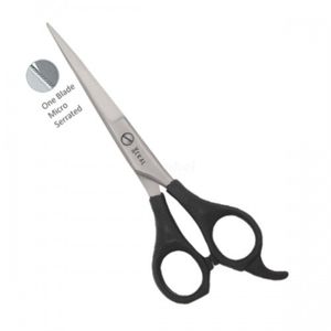 Ciseaux de barbier professionnels à manche noir économique, outil de coupe de cheveux en acier inoxydable pour l'approvisionnement en gros des salons - Product Image 1