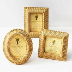 Classic Luxury Gold Beaded <b>Metal</b> <b>Photo</b> <b>Frame</b> Set Decorative Elegant Vintage Oval Square Rectangle Picture <b>Frames</b> for Home Decor - Product Image 4