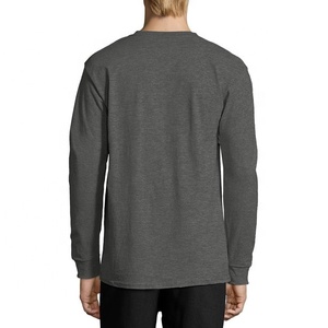 Personalizado de los hombres de verano de gran tamaño camisetas al por mayor precio de fábrica barata OEM servicio de sublimación espacios en blanco 100% algodón de manga larga - Product Image 6