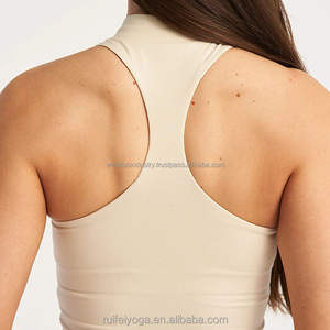 2025 nouvelle fabrication sans couture soutien-gorge de sport pour les femmes broderie personnalisée Gym & Yoga porter en plein air respirant blanc sport soutien-gorge - Product Image 4