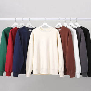 Sudaderas al por mayor, sudaderas de cuello redondo, sudaderas personalizadas básicas de color liso para hombre - Product Image 5