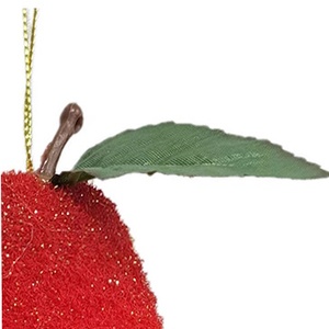 Conception saisonnière de maison de ferme série de couleurs fruits artificiels floqués remise poire ornement fournitures de vacances de Noël - Product Image 6