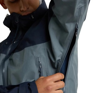 Men's Hooded Color Blocking Windbreaker Jacket Waterproof Polyester/Nylon Autumn Outdoor Wear Zipper Closure Sporty Regular Fit - Product Image 3