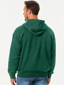 Wholesale Solid Hoodie Zip-up Custom HoodieCustom Grey Boxy Zip-Up Hoodie 100% Cotton <b>Fleece</b> with YKK Zipper | Hysaf Apparels Co - Product Image 2