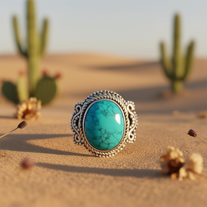 แหวนดีสีฟ้าคราม3.8กรัมเครื่องประดับที่สง่างาม - Product Image 3