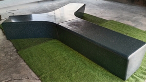 Wholesale KNT Creations Black Fiberglass Y Shaped Durable Sitting <b>Bench</b> Classic Smooth Matt Finish Waterproof All Seasons - Product Image 5