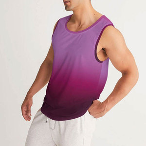 Débardeurs imprimés en polyester pour hommes – Gilet de sport sans manches pour l'été, débardeur de fitness, sous-vêtement de sport, design décontracté et ajusté - Product Image 3