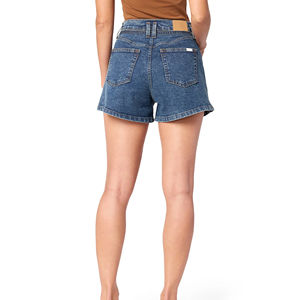 Shorts de Mezclilla Rectos de Cintura Alta, Estilo Americano, Casuales para Mujer, con un Corte Moderno - Product Image 6