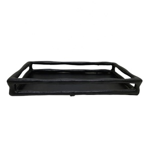 Wood & <b>Plastic</b> Serving <b>Tray</b> Oval Shaped Natural Color Dish and Platter in Best Price for Hotel Supplies Handmade - Product Image 2