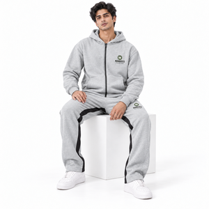 Conjunto de Ropa Deportiva de Dos Piezas: Sudadera con Hombros Caídos y Pantalones Holgados, Estilo Urbano, para Invierno, Casual, Gimnasio y Entrenamiento - Product Image 1