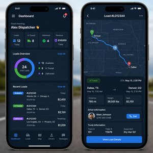 แอปมือถือสำหรับการขนส่งและจัดส่งสินค้าที่ดีที่สุดสำหรับ Android, iOS และเว็บ พร้อมระบบติดตามยานพาหนะแบบเรียลไทม์ การจัดการคนขับ และโซลูชันการเพิ่มประสิทธิภาพเส้นทาง - Product Image 2