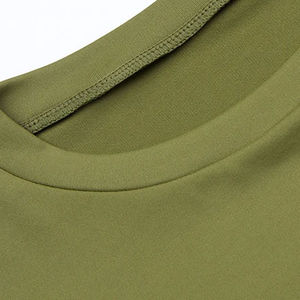 T-shirts pour femmes, bleu clair, col rond, manches courtes, longs, décontractés, été, prix de gros, logo personnalisé, nouveau design tendance, coupe ajustée - Product Image 4