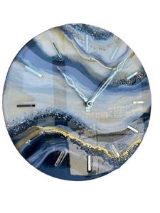 Reloj de Pared de Resina Epoxi Impresionante, Tamaño Personalizado, Diseño Moderno Hecho a Mano, Funciona con Pilas, Decoración para el Hogar, Muebles para Bodas - Product Image 2