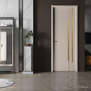 Puerta de WPC para Interiores de Casa, Puerta Compuesta Impermeable para Dormitorio, Estudio, Baño, Sala de Estar, También para Uso en Hoteles - Product Image 5