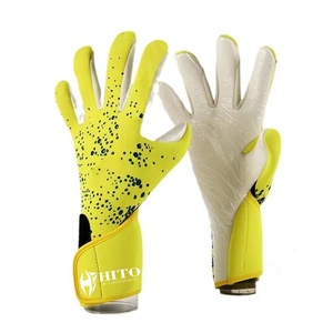 Guantes de Portero de Fútbol Profesional, Látex de Contacto en la Palma Delantera, Impresión por Sublimación en el Dorso, Protección para el Pulgar, Corte Medio, Logotipo Personalizado - Product Image 3