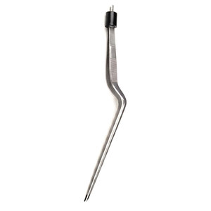 Pince bipolaire électrique en acier inoxydable, non isolée, à baïonnette, angulaire, 18 cm, avec pointes de 0,5 mm, 1,0 mm et 2,0 mm, instrument chirurgical - Product Image 5