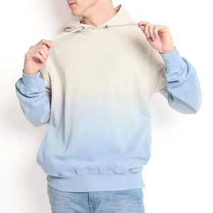 Customize <b>Pink</b> Spandex/Polyester Solid Acid Sweatshirt Long Sleeved <b>Hoodies</b> Embroidered Pockets Loose Fit <b>Men's</b> Pullover Spring - Product Image 4