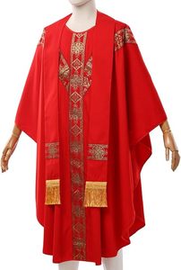 Robe de Prêtre Personnalisée 2026 en Gros – Tenue Traditionnelle Respirante pour Clergé, Uniforme de Pasteur Vintage Brodé, Vêtements Chrétiens - Product Image 4