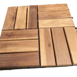 Baldosas de Madera de Acacia Impermeables con Sistema de Encaje para Uso en Interiores y Exteriores - Product Image 2