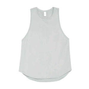 High Quality Women's Tank Top 100% Cotton Quick Dry Breathable Canvas Fabric O-<b>Neck</b> Collar Gym Wear Sale Woven Plain Dyed Women' - Product Image 4