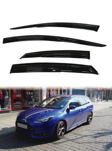 Mugen 3D Style Window Visor Shade Pare-soleil et déflecteurs de vent et d'insectes pour 2011-2018 Ford Focus Sedan Hatchback - Product Image 2