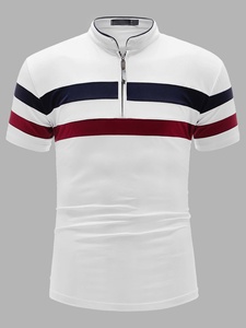 T-shirts de sport personnalisés pour hommes, col rond, manches courtes, pull en tricot, coton, séchage rapide, respirant, impression numérique couleur - Product Image 4