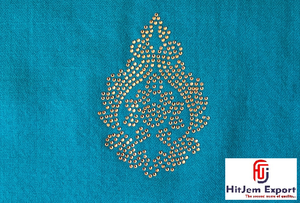Hot Fix Rhinestone Crystal Mesh Fabric 70 GSM Eco Friendly Lightweight Water Resistant Wind Proof Custom Fabric Manufacturer OEM - Product Image 2