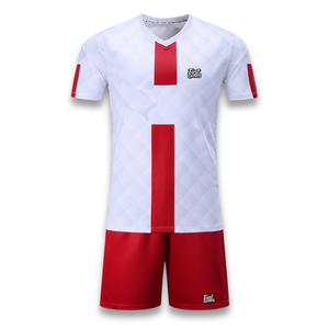 Uniformes de Fútbol Personalizados con Sublimación Gratuita, Conjuntos de Camisetas de Fútbol 100% Poliéster de Secado Rápido, Ropa Deportiva de Pakistán - Product Image 1