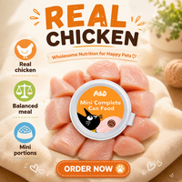 Usine de production de boîtes de nourriture humide pour chats, personnalisées OEM/ODM, aromatisées au poulet, au bœuf, au saumon et au thon, riches en protéines, naturelles et en conserve