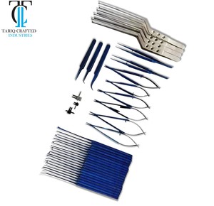 Ensemble d'instruments de microchirurgie, pinces microchirurgicales, ciseaux, porte-aiguilles, kit TARIQ CRAFTED INDUSTRIES - Product Image 5