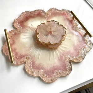 Handmade Carved <b>Epoxy</b> Resin Sustainable Tray for <b>Coffee</b> <b>Table</b> Vanity Serving Drinks Snacks Displaying Jewelry Organizing - Product Image 4