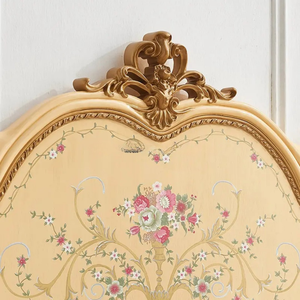 Ensemble de chambre à coucher de luxe en bois de mahogany massif, taille king, design royal doré européen, meubles de chambre à coucher pour hôtel, fabriqué en Indonésie, livraison gratuite - Product Image 4