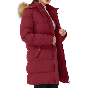 Chaqueta Larga Impermeable para Mujer, Parka de Nieve Gruesa y Aislada con Capucha, Ropa de Invierno al por Mayor 2026 - Product Image 1