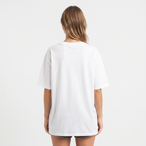 Camiseta Corta de Algodón con Cuello en V Holgada y Oversize para Mujer, Transpirable, Estilo Casual Urbano, Manga Corta, Venta al por Mayor - Product Image 2