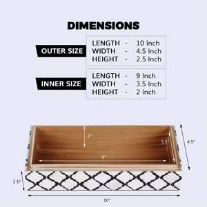 Resin Pattern Modern Luxury <b>Jewelry</b> <b>Organizer</b> Box for Living Room - Product Image 4