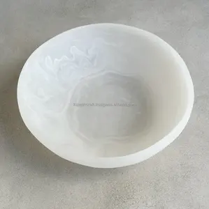 Tazón Acrílico de Diseño de Lujo con Grabado Plateado, Nuevo Diseño para Servir en la Mesa de Cocina, para Hogar, Jardín, Fiestas, Ensaladas - Product Image 5